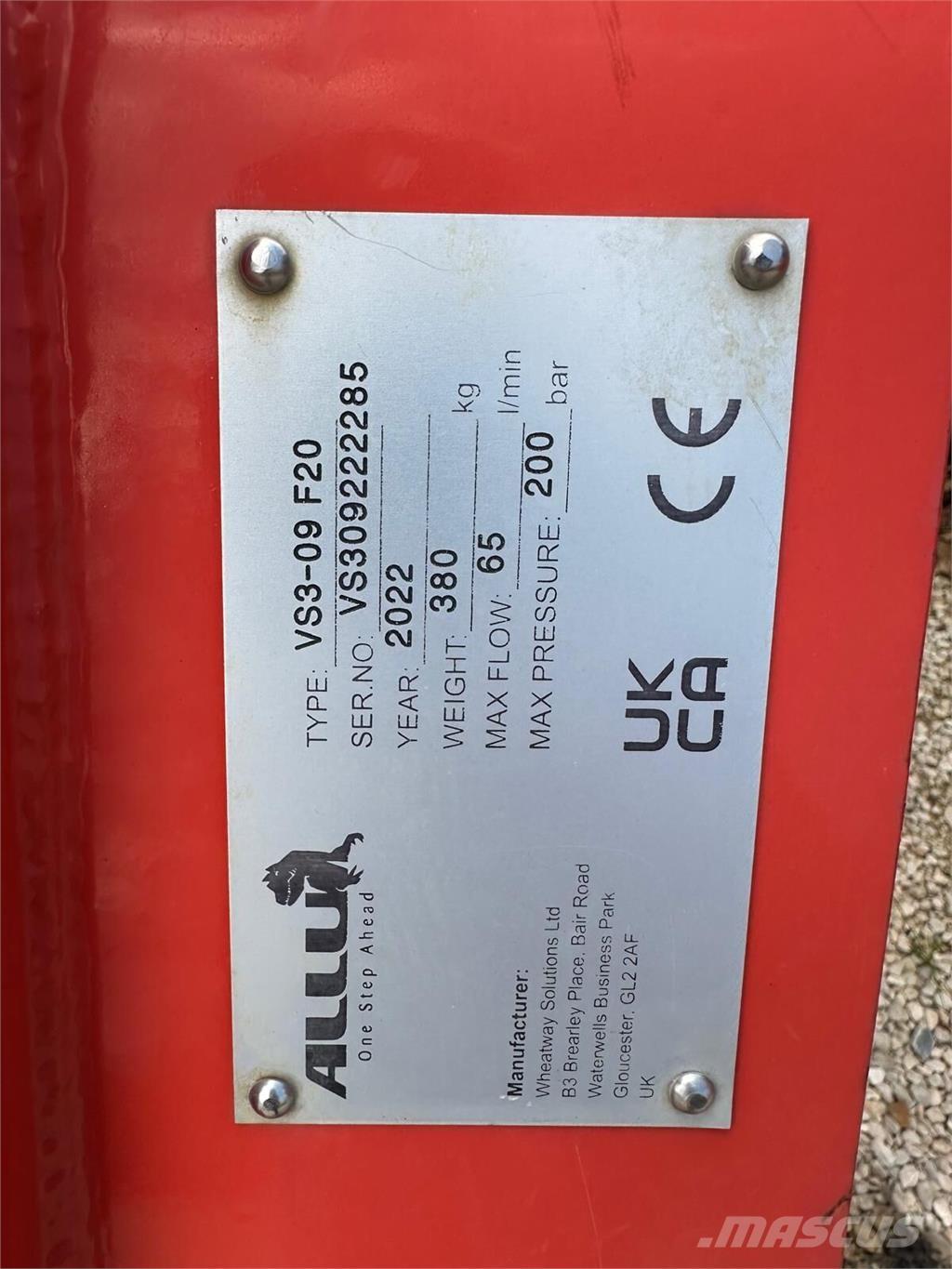 Allu VS 3-09 Κατασκευές - Άλλα