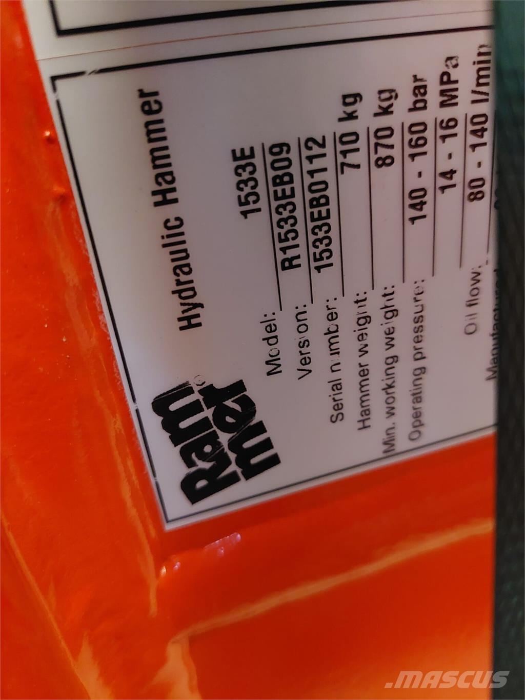 Rammer 1533E Κατασκευές - Άλλα