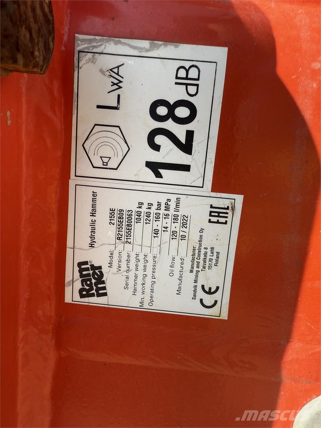 Rammer 2155E Κατασκευές - Άλλα