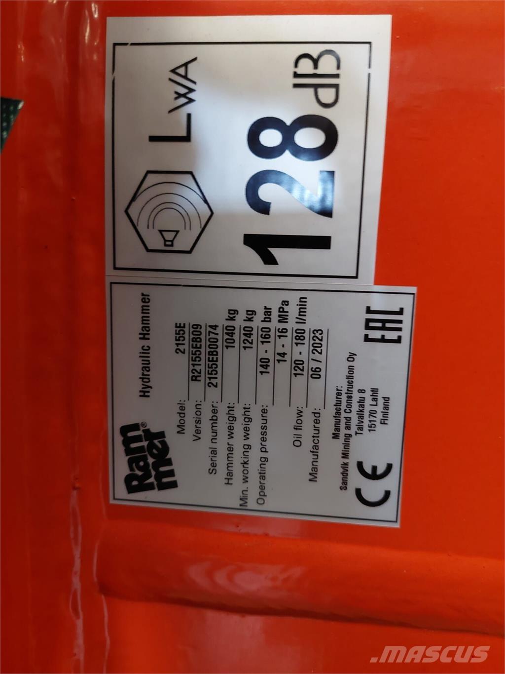 Rammer 2155E Κατασκευές - Άλλα