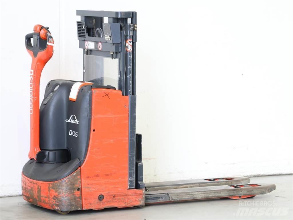 Linde D06/1160 Παλετοφόρα πεζού χειριστή με ιστό