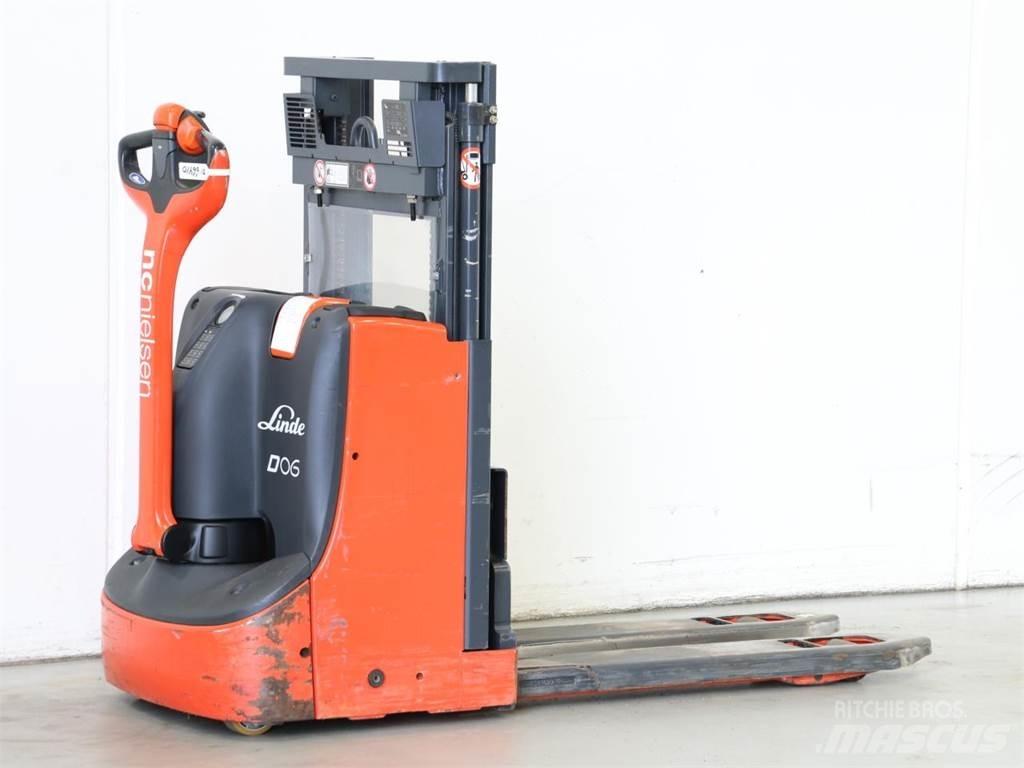 Linde D06/1160-00 Παλετοφόρα πεζού χειριστή με ιστό
