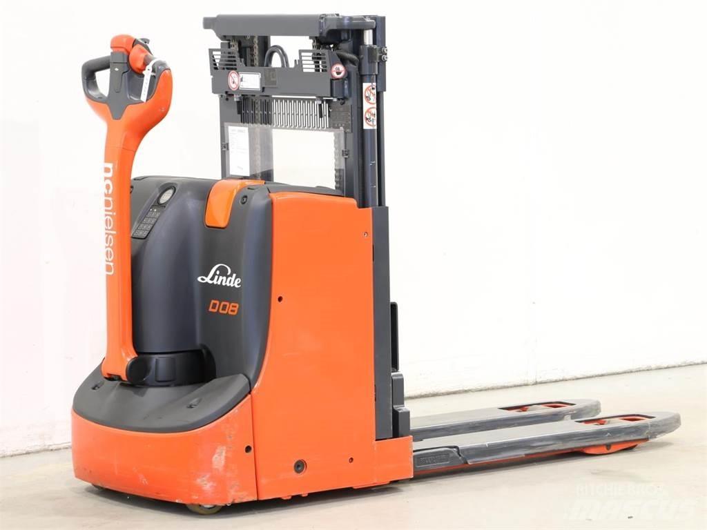 Linde D08/1160 Παλετοφόρα πεζού χειριστή με ιστό