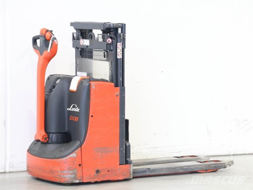 Linde D08/1160-00 Παλετοφόρα πεζού χειριστή με ιστό