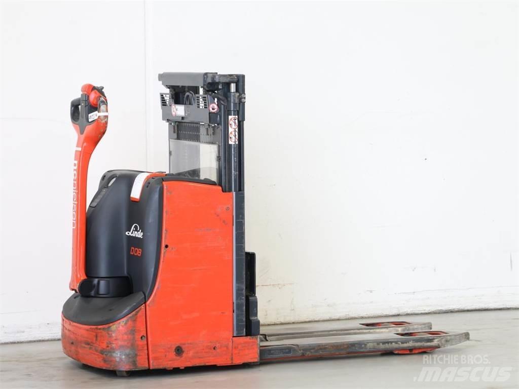 Linde D08/1160-01 Παλετοφόρα πεζού χειριστή με ιστό