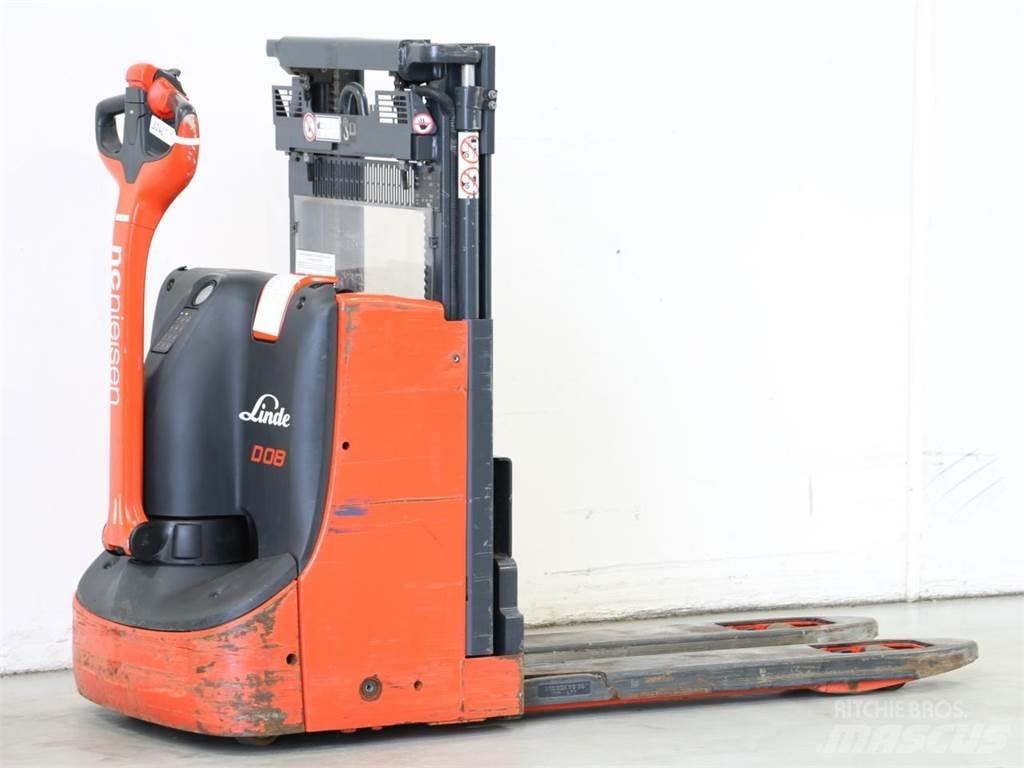 Linde D08/1160-01 Παλετοφόρα πεζού χειριστή με ιστό
