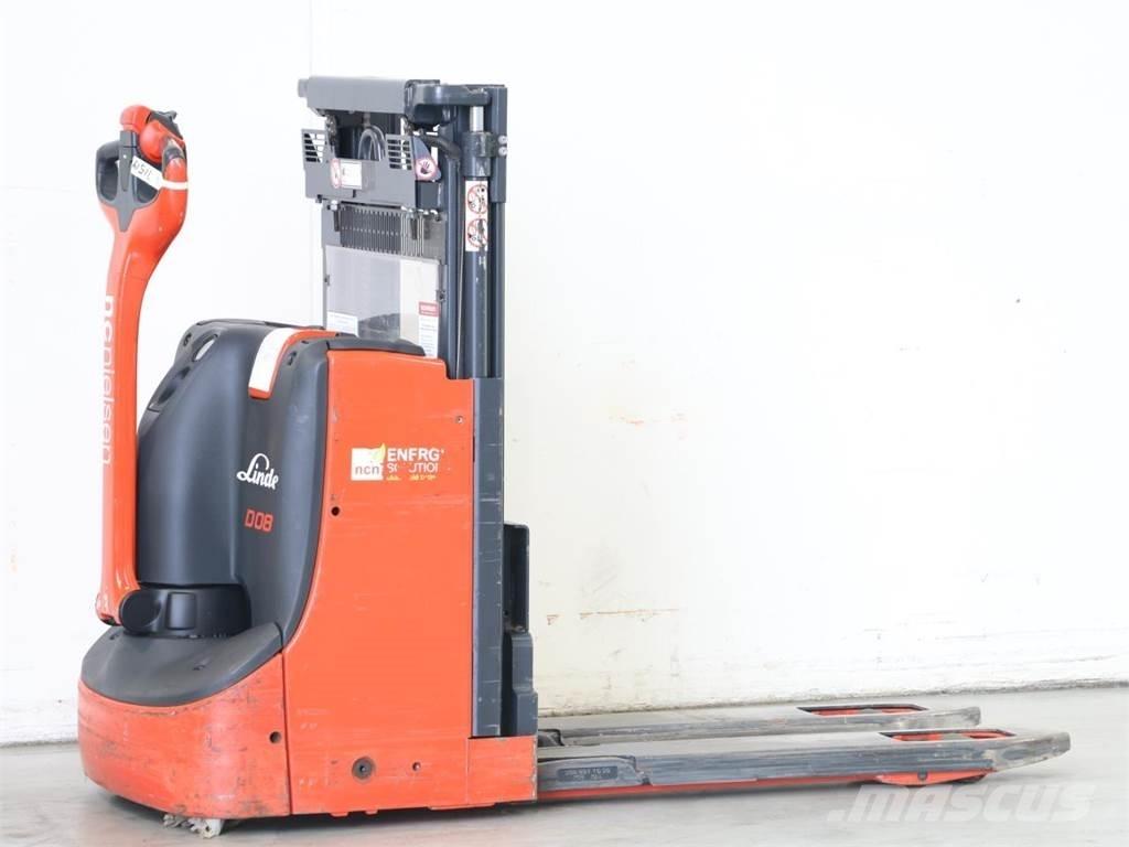 Linde D08/1160-01 Παλετοφόρα πεζού χειριστή με ιστό