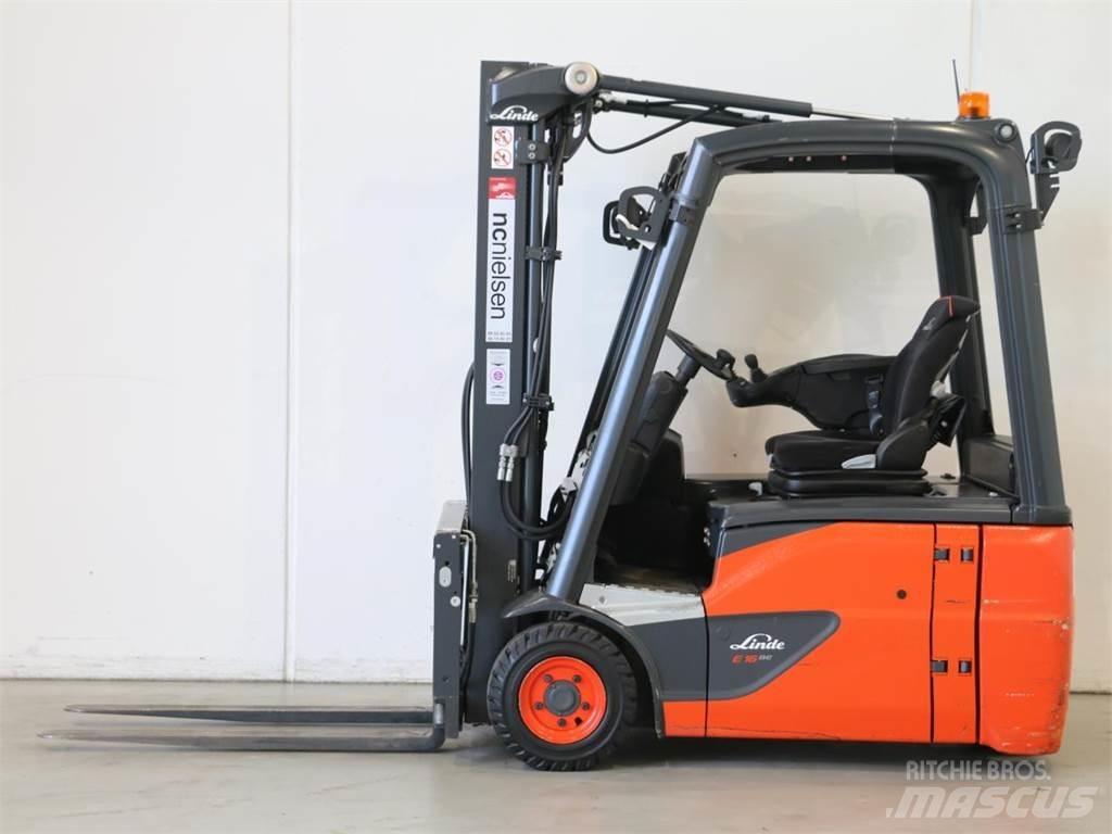 Linde E16/386-02 EVO Ηλεκτρικά περονοφόρα ανυψωτικά κλαρκ