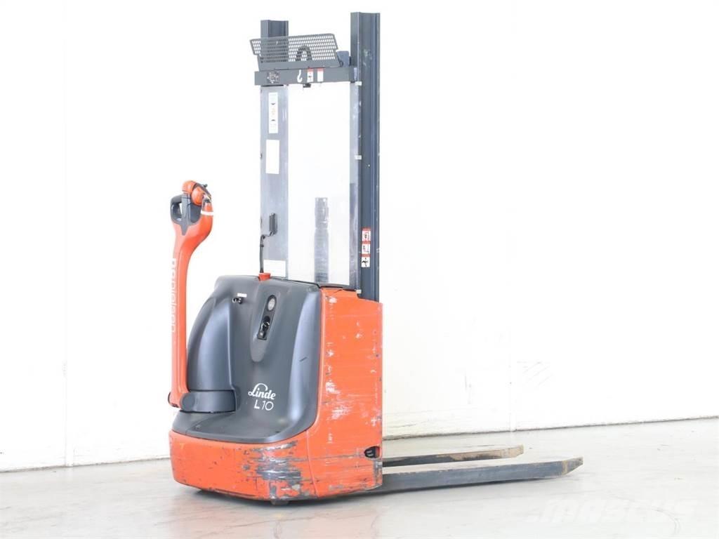Linde L10/1172-01 Παλετοφόρα πεζού χειριστή με ιστό