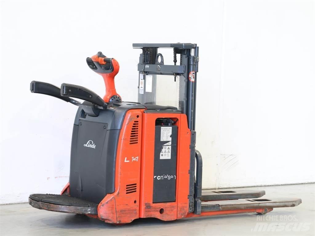 Linde L14AP/133 Παλετοφόρα πεζού χειριστή με ιστό