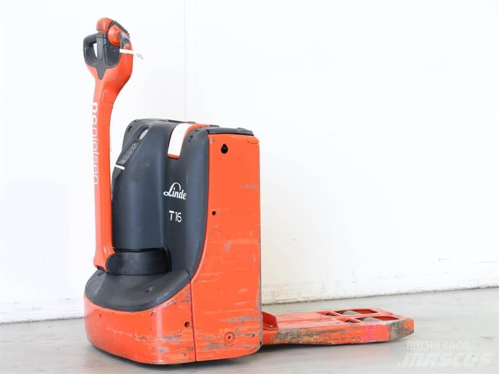 Linde T16/1152 Παλετοφόρα πεζού χειριστή με ιστό