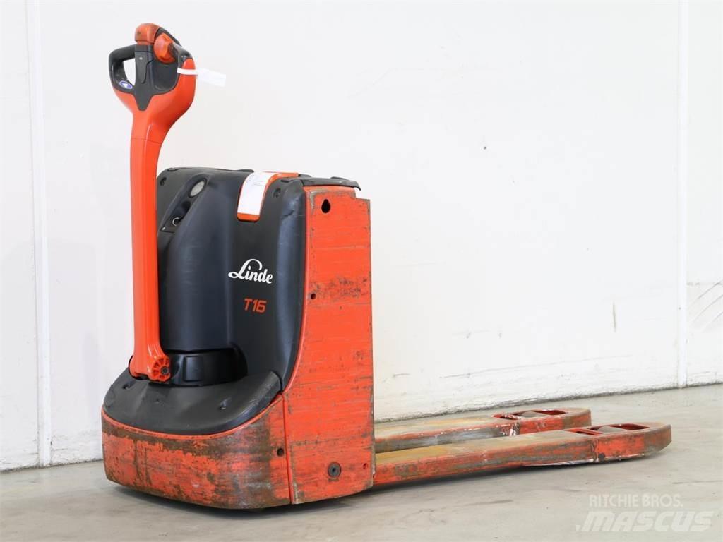 Linde T16/1152 Παλετοφόρα πεζού χειριστή με ιστό