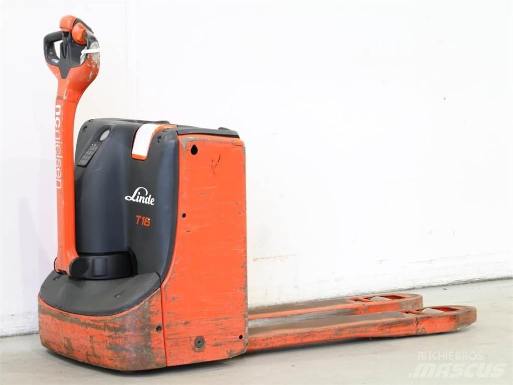 Linde T16/1152 Παλετοφόρα πεζού χειριστή με ιστό