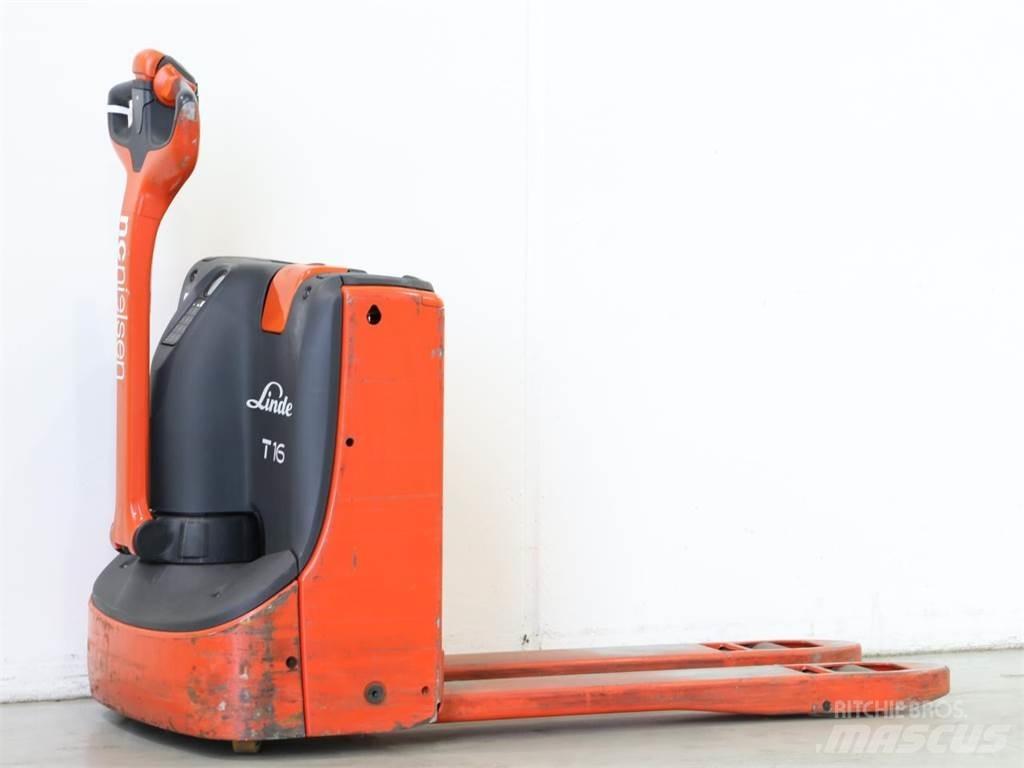 Linde T16/1152 Παλετοφόρα πεζού χειριστή με ιστό