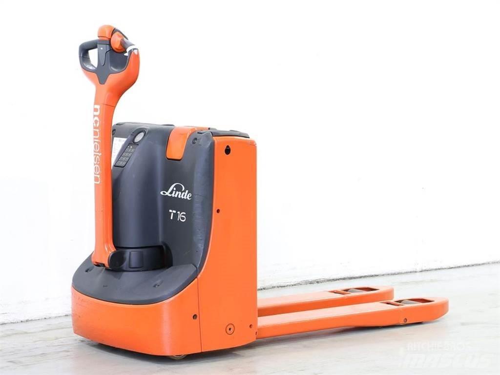 Linde T16/1152 Παλετοφόρα πεζού χειριστή με ιστό