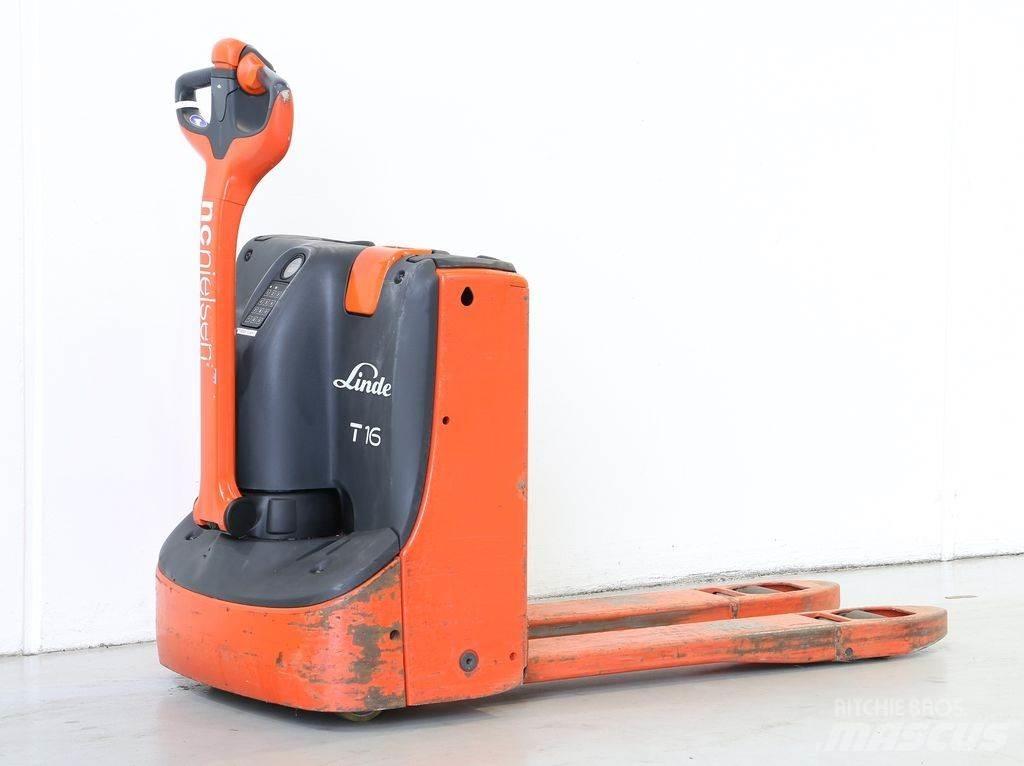 Linde T16/1152 Παλετοφόρα πεζού χειριστή με ιστό