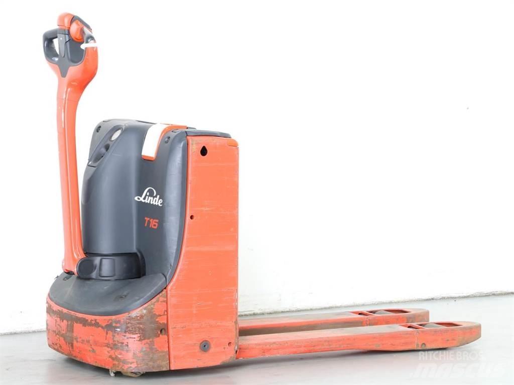 Linde T16/1152 Παλετοφόρα πεζού χειριστή με ιστό