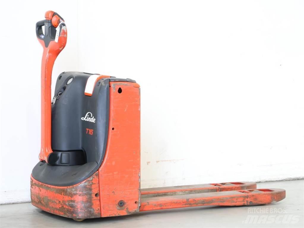 Linde T16/1152 Παλετοφόρα πεζού χειριστή με ιστό