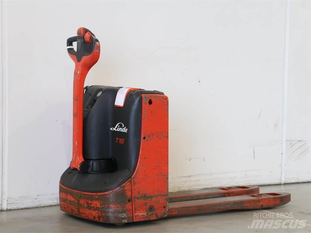 Linde T16/1152 Παλετοφόρα πεζού χειριστή με ιστό