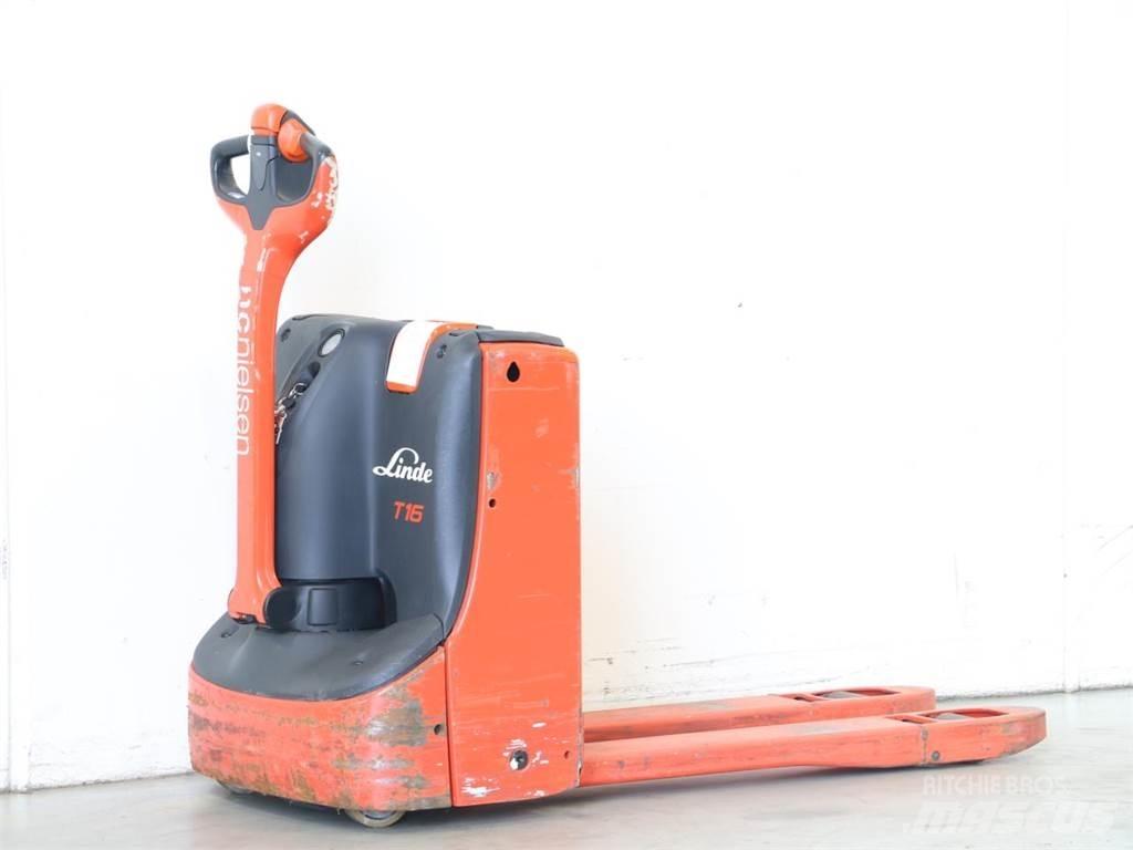 Linde T16/1152 Παλετοφόρα πεζού χειριστή με ιστό