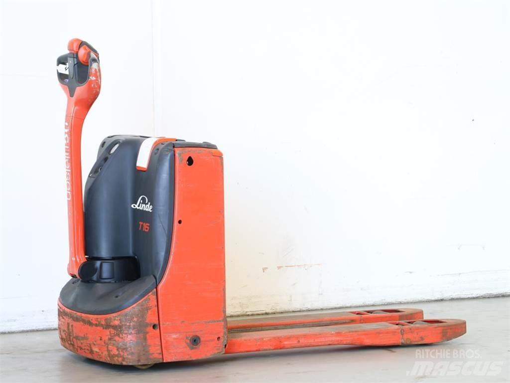 Linde T16/1152 Παλετοφόρα πεζού χειριστή με ιστό