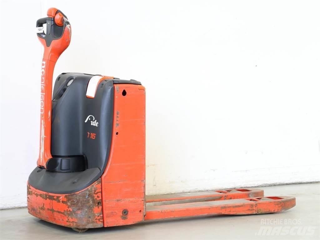 Linde T16/1152 Παλετοφόρα πεζού χειριστή με ιστό