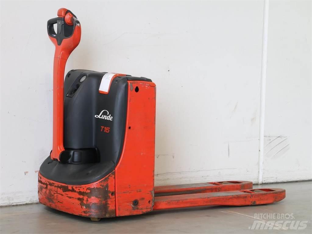Linde T16/1152 Παλετοφόρα πεζού χειριστή με ιστό