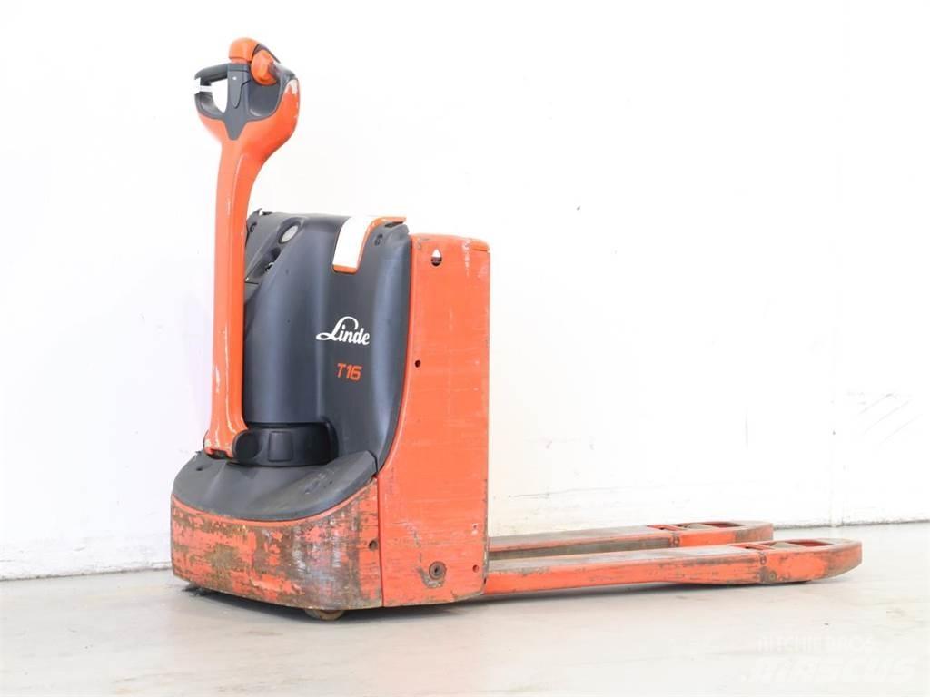 Linde T16/1152 Παλετοφόρα πεζού χειριστή με ιστό
