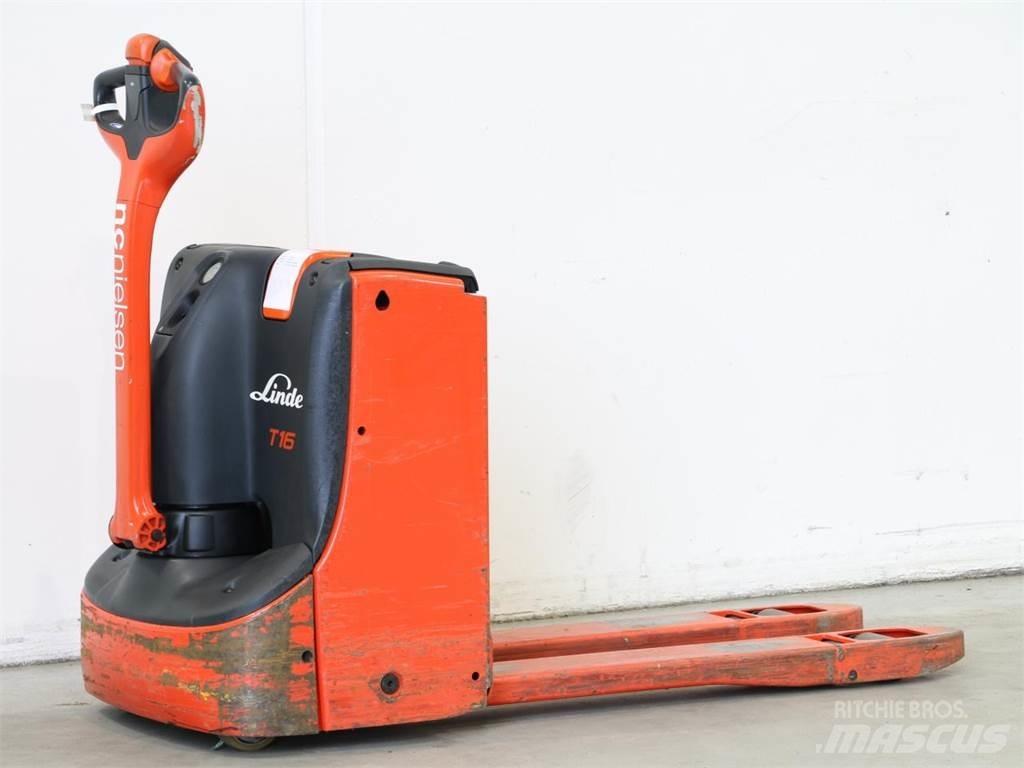 Linde T16/1152 Παλετοφόρα πεζού χειριστή με ιστό
