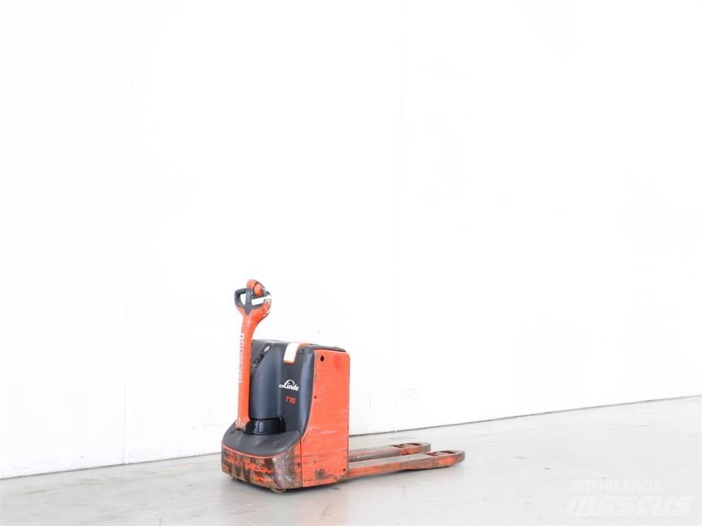 Linde T16/1152 Παλετοφόρα πεζού χειριστή με ιστό