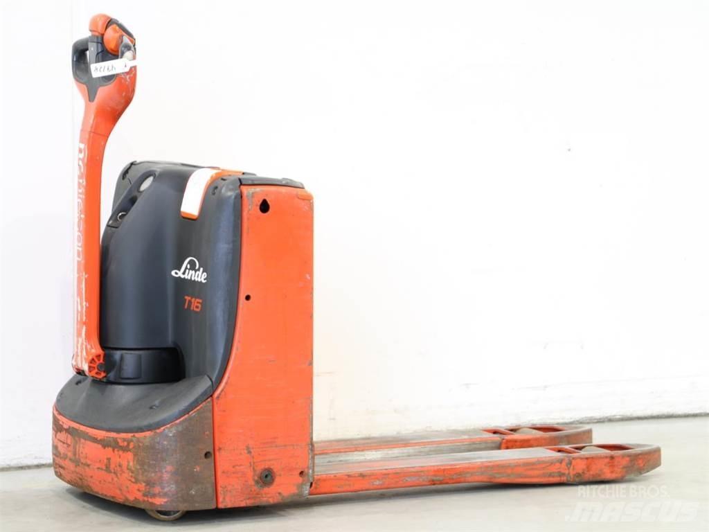 Linde T16/1152 Παλετοφόρα πεζού χειριστή με ιστό
