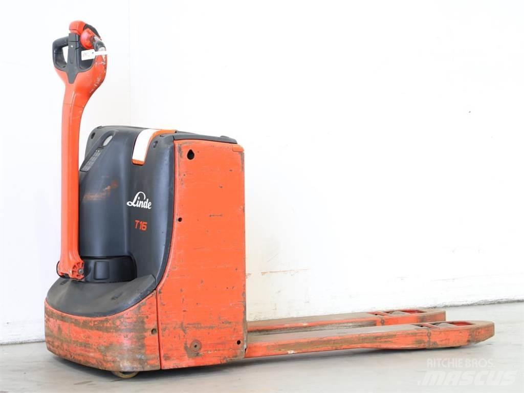 Linde T16/1152 Παλετοφόρα πεζού χειριστή με ιστό