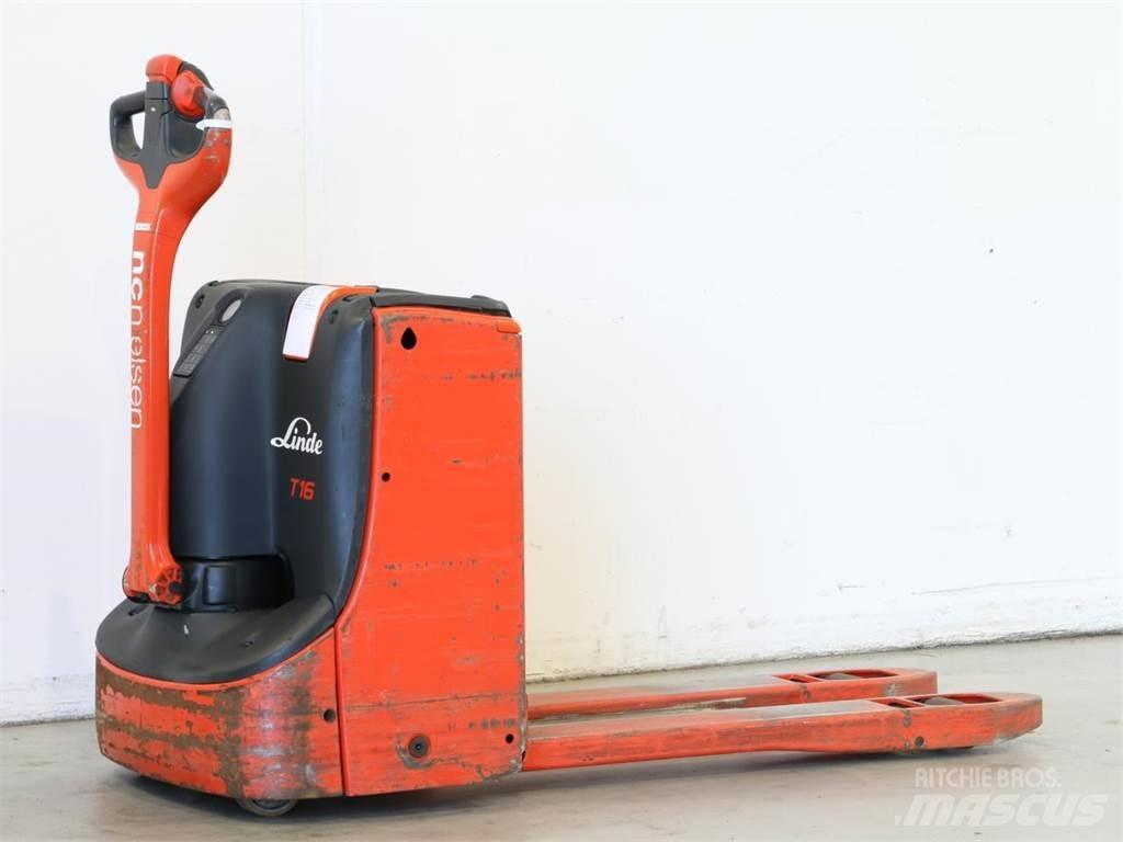 Linde T16/1152 Παλετοφόρα πεζού χειριστή με ιστό