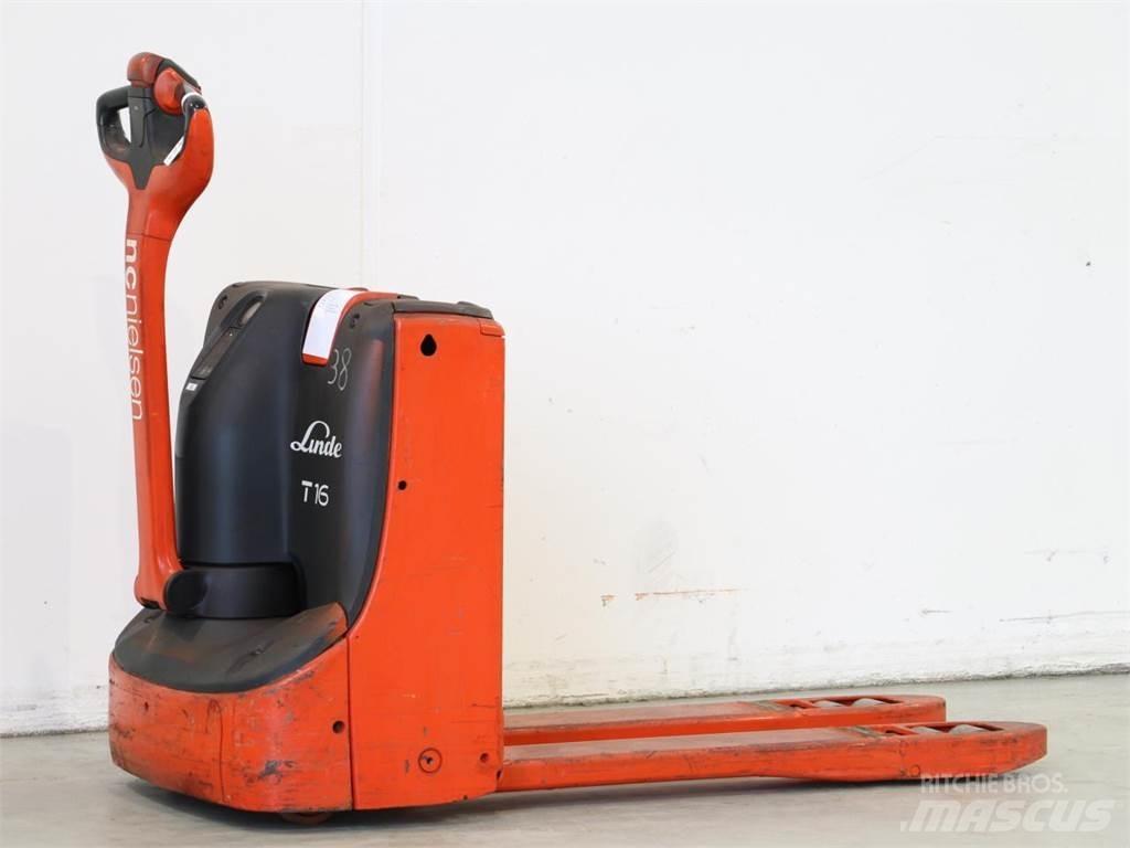 Linde T16/1152 Παλετοφόρα πεζού χειριστή με ιστό