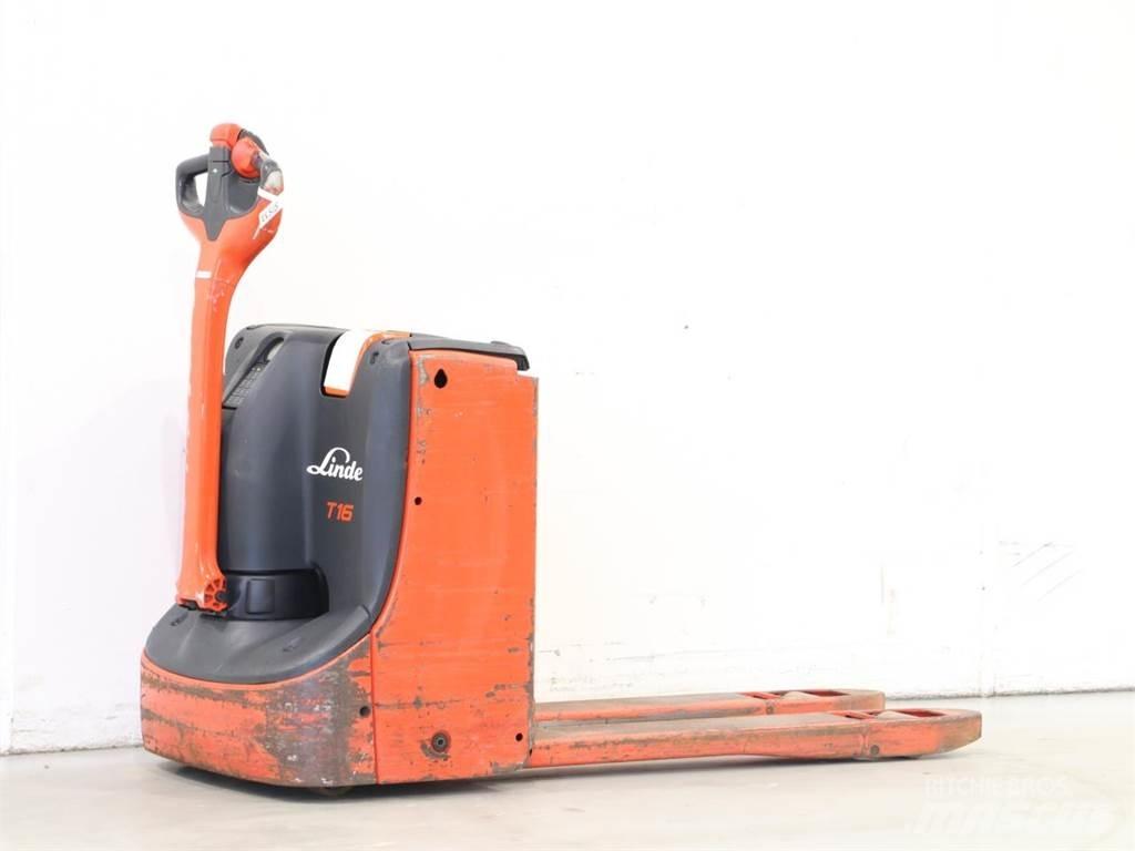 Linde T16/1152 Παλετοφόρα πεζού χειριστή με ιστό