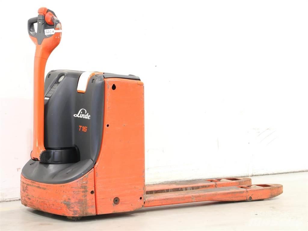 Linde T16/1152 Παλετοφόρα πεζού χειριστή με ιστό
