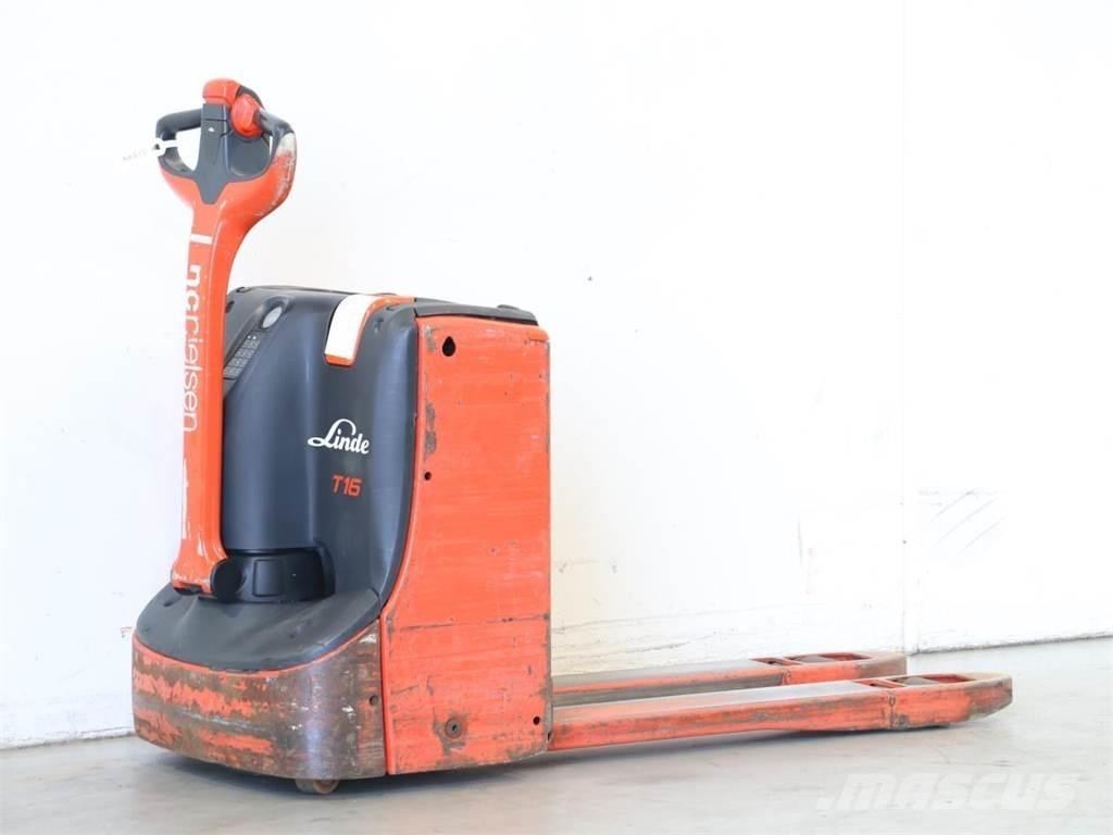Linde T16/1152 Παλετοφόρα πεζού χειριστή με ιστό