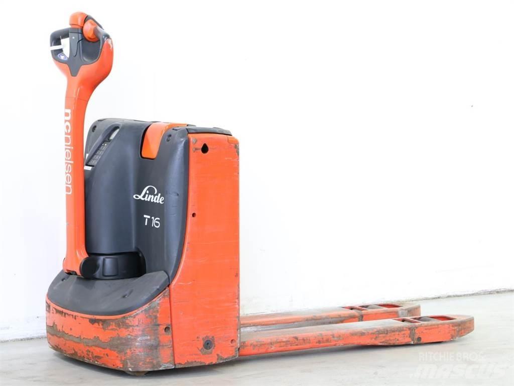 Linde T16/1152 Παλετοφόρα πεζού χειριστή με ιστό