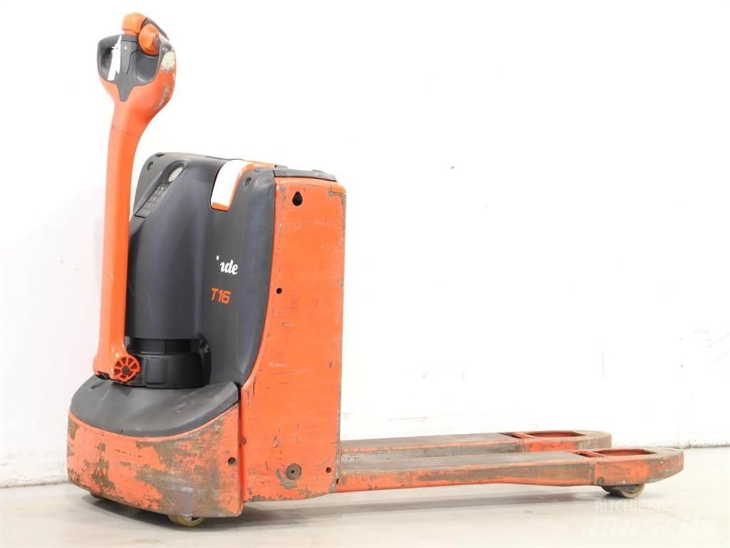 Linde T16/1152 Παλετοφόρα πεζού χειριστή με ιστό