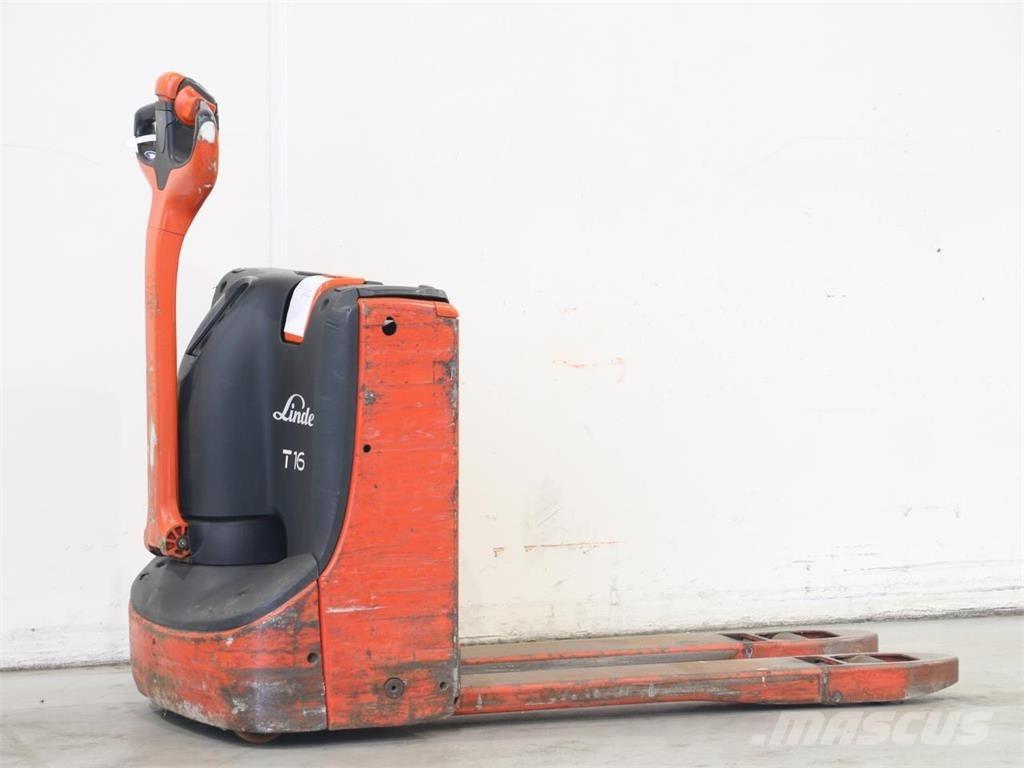 Linde T16/1152 Παλετοφόρα πεζού χειριστή με ιστό