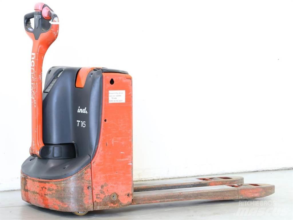 Linde T16/1152-00 Παλετοφόρα πεζού χειριστή με ιστό