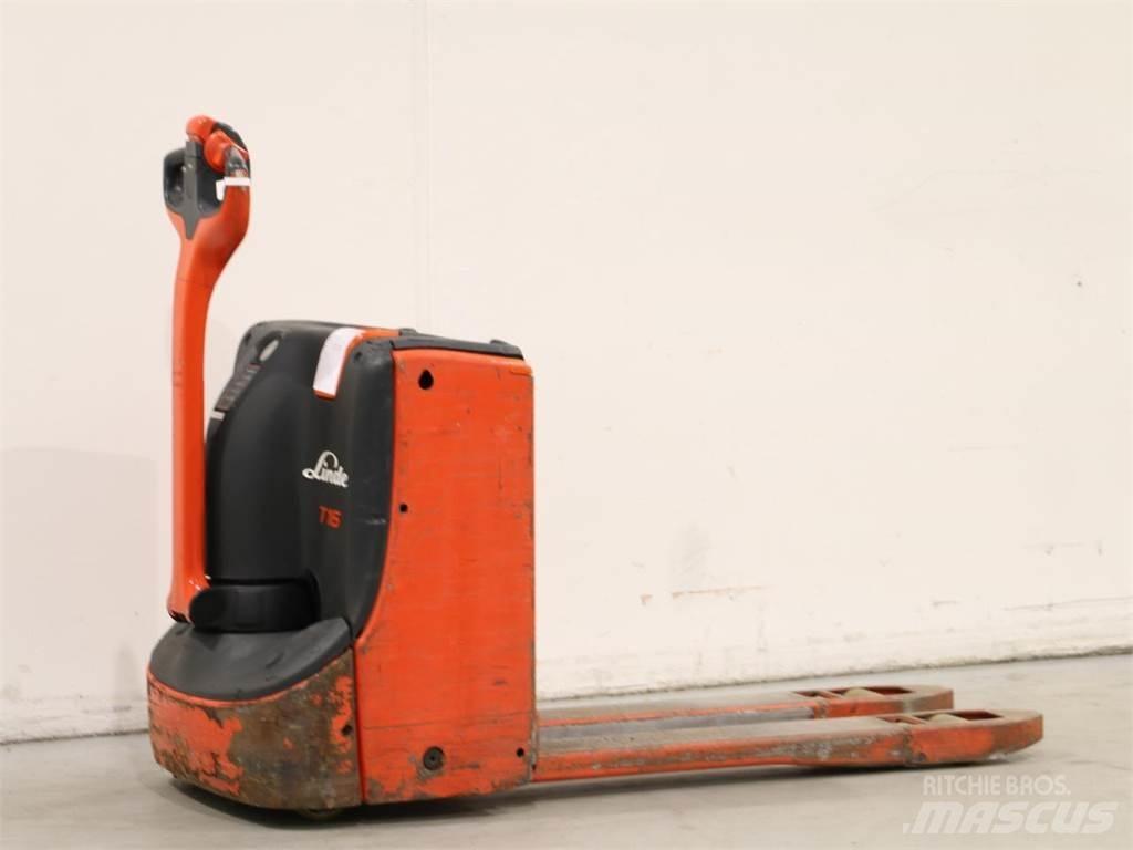 Linde T16/1152-00 Παλετοφόρα πεζού χειριστή με ιστό