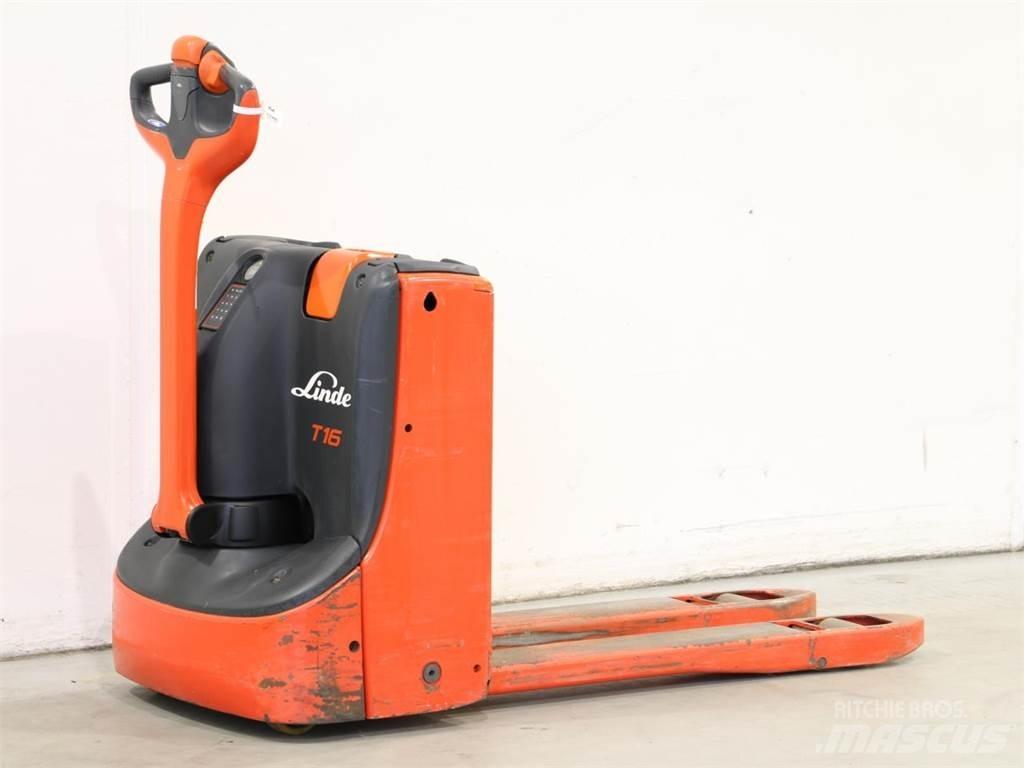 Linde T16/1152-00 Παλετοφόρα πεζού χειριστή με ιστό