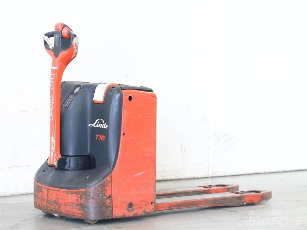 Linde T16/1152-00 Παλετοφόρα πεζού χειριστή με ιστό