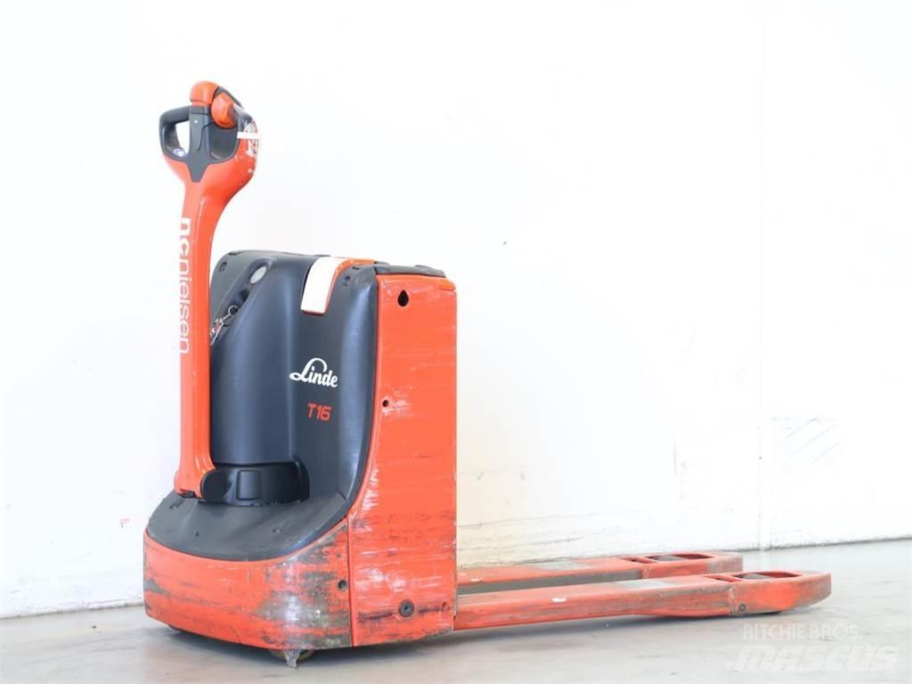 Linde T16/1152-02 Παλετοφόρα πεζού χειριστή με ιστό
