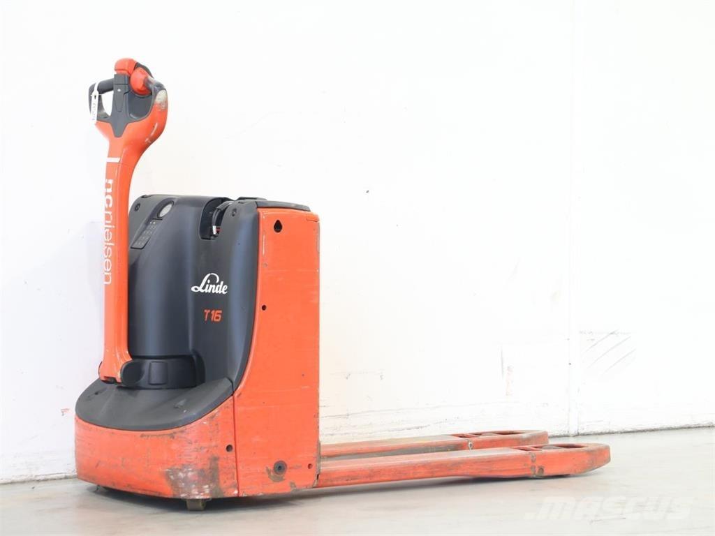 Linde T16/1152-02 Παλετοφόρα πεζού χειριστή με ιστό