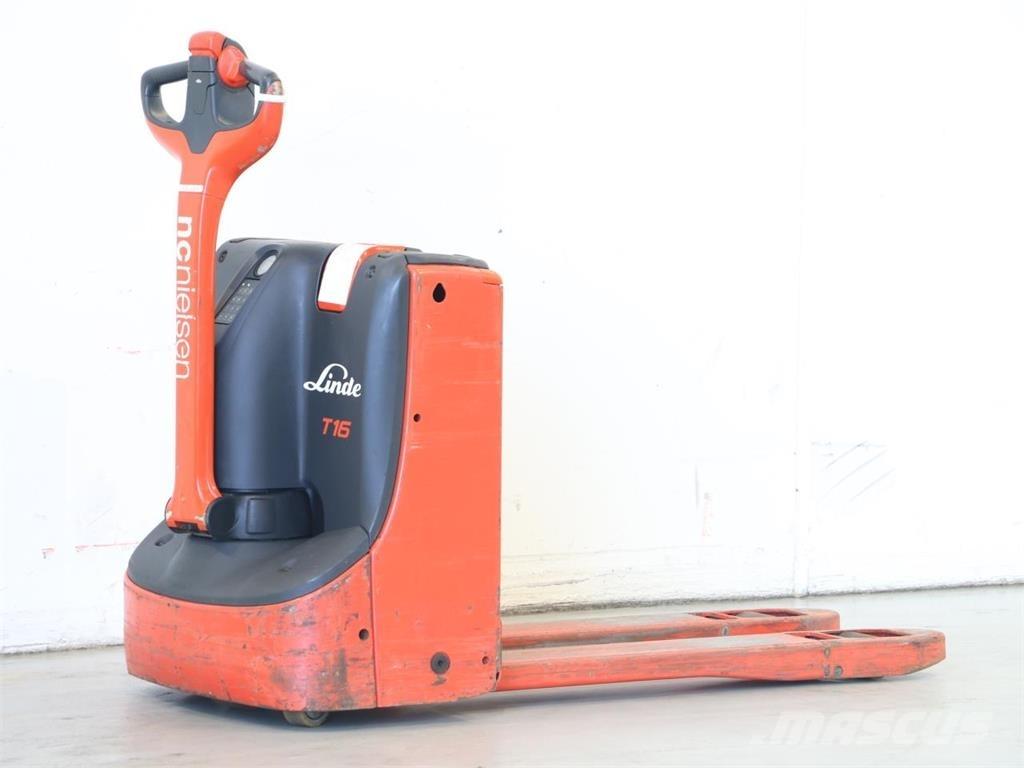 Linde T16/1152-02 Παλετοφόρα πεζού χειριστή με ιστό