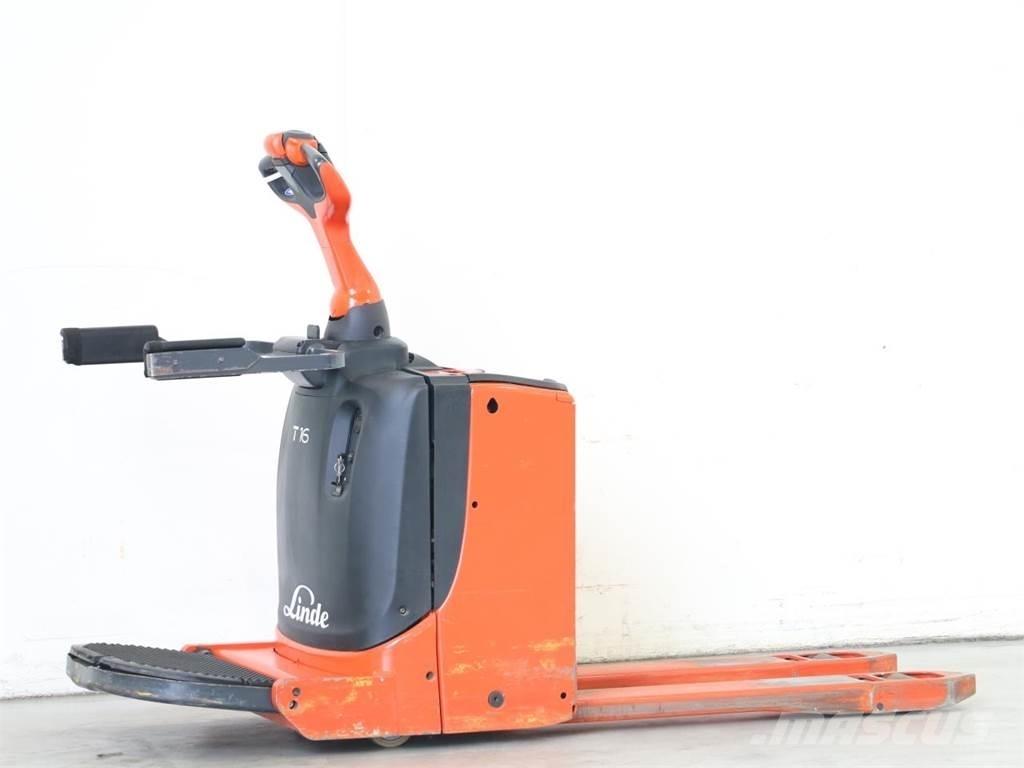 Linde T16P/1151 Παλετοφόρα πεζού χειριστή με ιστό