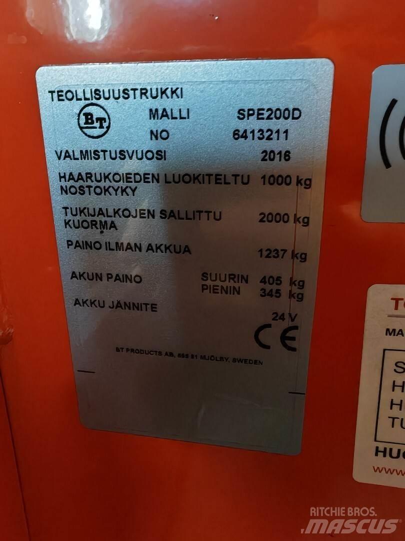 BT SPE200D Περονοφόρα ανυψωτικά κλαρκ - άλλα