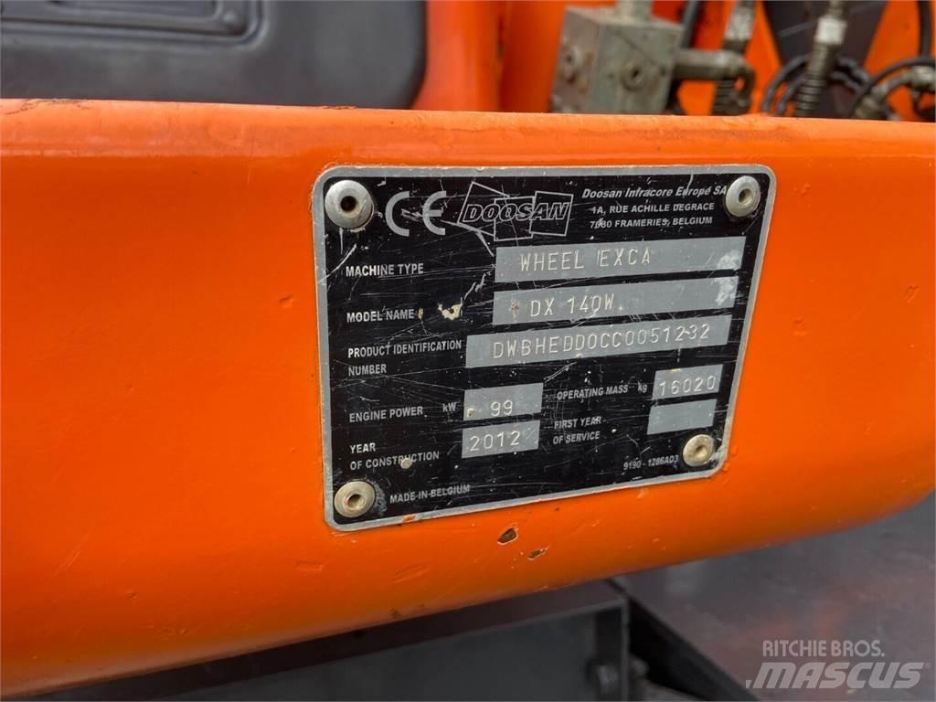 Doosan DX 140W Εκσκαφείς με τροχούς - λάστιχα
